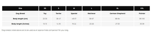 Proviz Reflect360 CRS Mens Jacket Sizing Guide