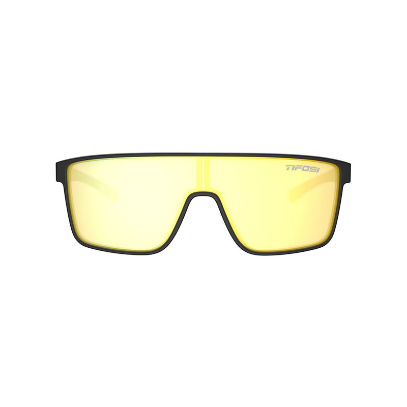 Load image into Gallery viewer, Tifosi Sanctum Sunglasses Matte Black with Smoke Yellow Mirror Lens

