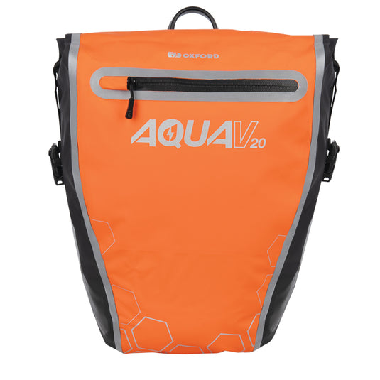 Oxford Aqua V20 Waterproof Single Pannier Bag - Front