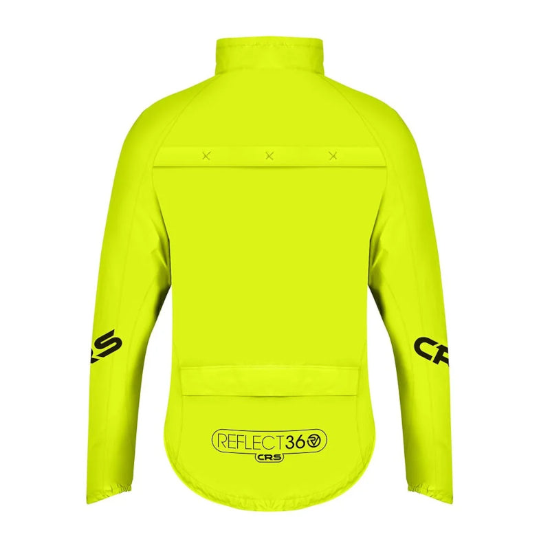 Load image into Gallery viewer, Proviz Reflect360 CRS Men&#39;s Cycling Jacket Yellow - Rear
