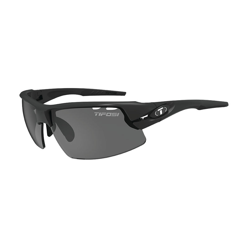 Load image into Gallery viewer, Tifosi Crit Matte Black, Smoke / AC Red / Clear Lens
