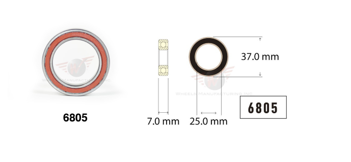 37X25x7  6805ST MAX Suspension Sealed Bearing