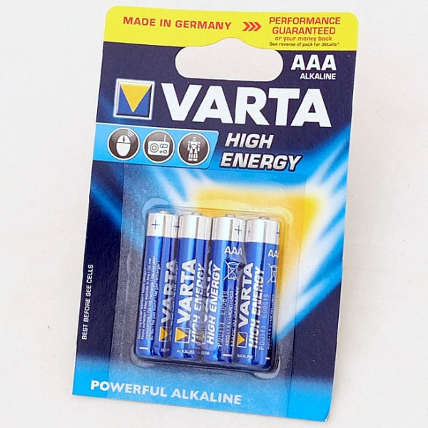 Load image into Gallery viewer, VARTA - AAA Battery 4pk Alkaline (High Energy)
