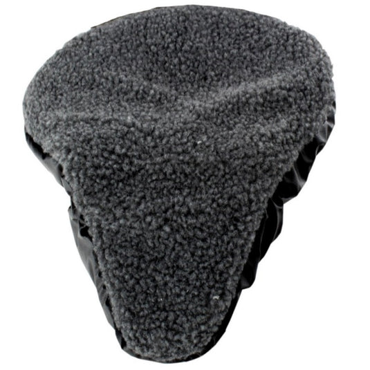 Reversible Leatherette/Imitation Sheepskin Saddle Cover - Top