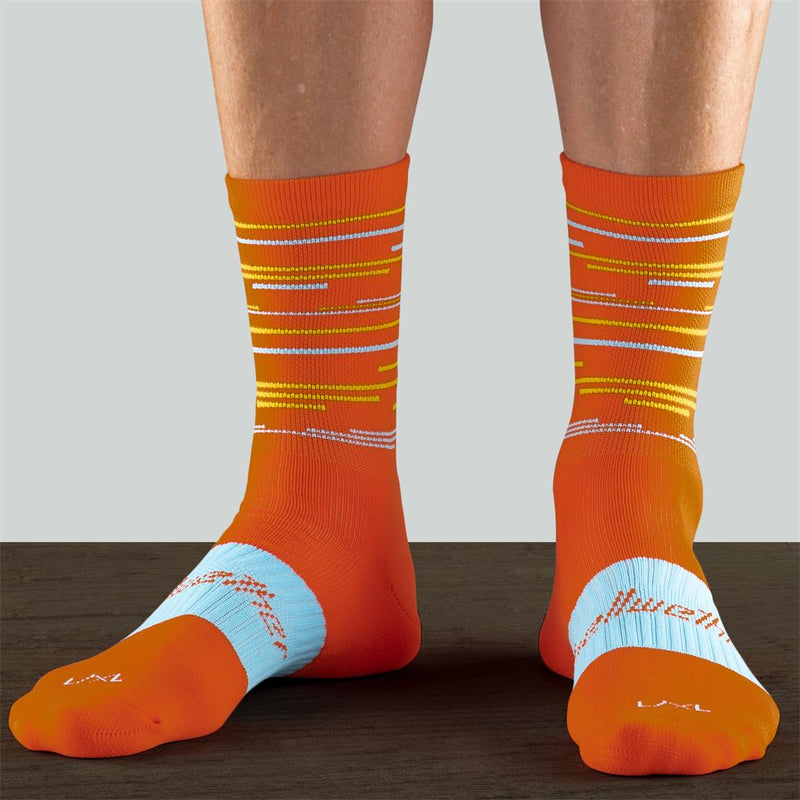 Load image into Gallery viewer, Linear Socks-Orange-01
