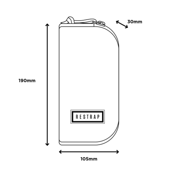 Load image into Gallery viewer, Restrap Travel Pouch Dimensions
