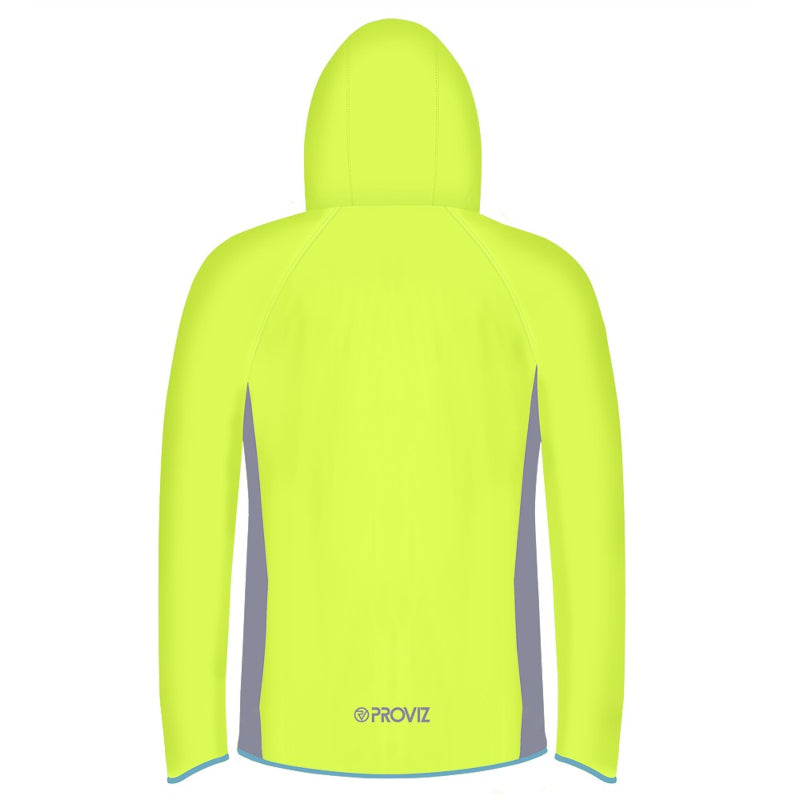 Load image into Gallery viewer, Proviz Nightrider Kids Fleece-Line Jacket Yellow - Rear
