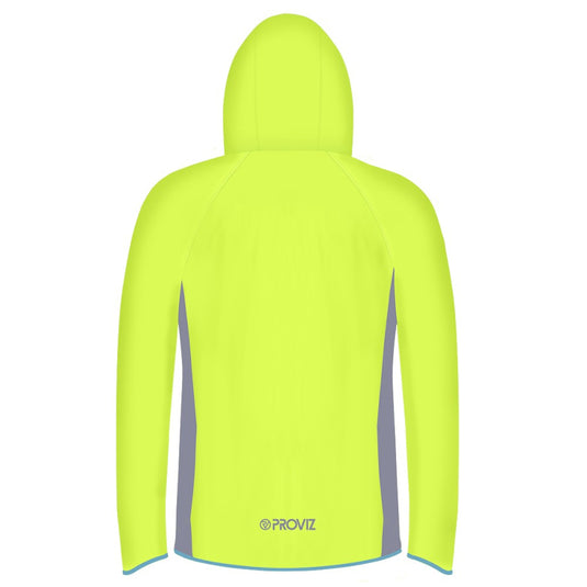 Proviz Nightrider Kids Fleece-Line Jacket Yellow - Rear