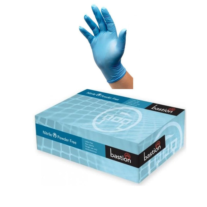 Bastion Soft Nitrile Gloves Blue