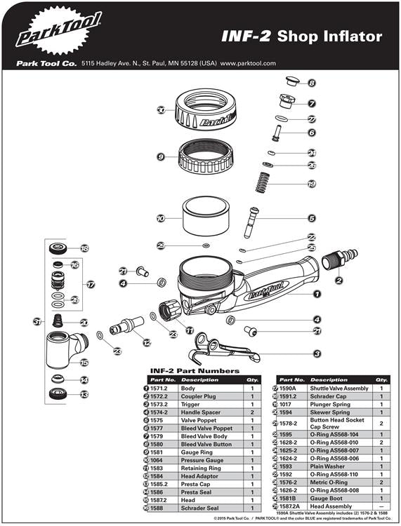 Load image into Gallery viewer, INF-2 Parts Diagram
