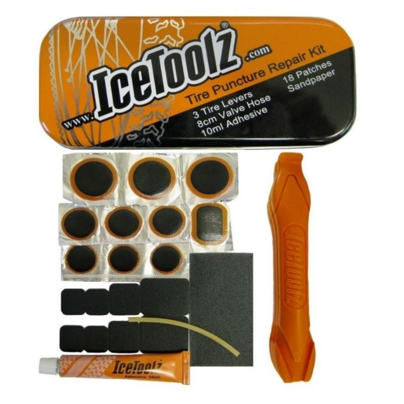 Load image into Gallery viewer, IceToolz Starter Tool Roll - Puncture Repair
