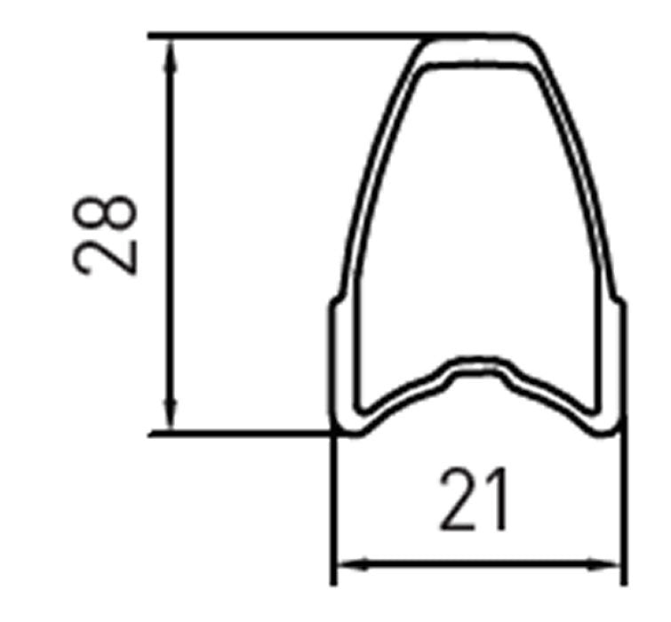 Load image into Gallery viewer, Gipiemme K28 Tubular Rim Profile
