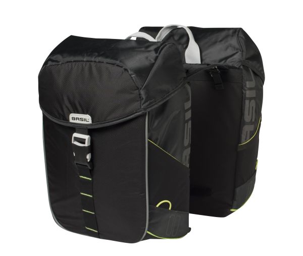 Load image into Gallery viewer, basil-miles-bicycle-double-bag-34l-black
