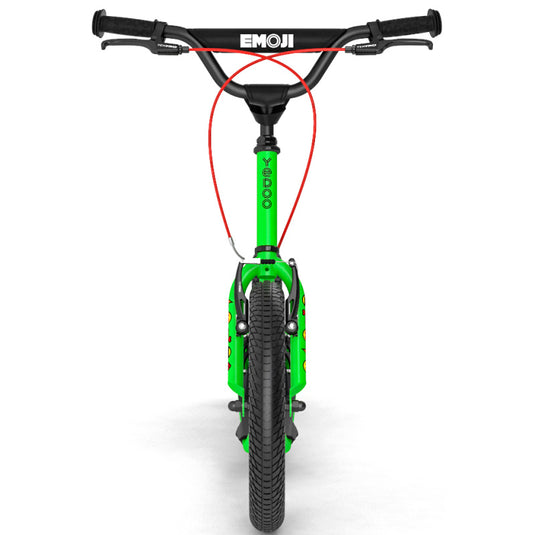 Yedoo Wzoom Emoji Scooter 16/12" Green - Front