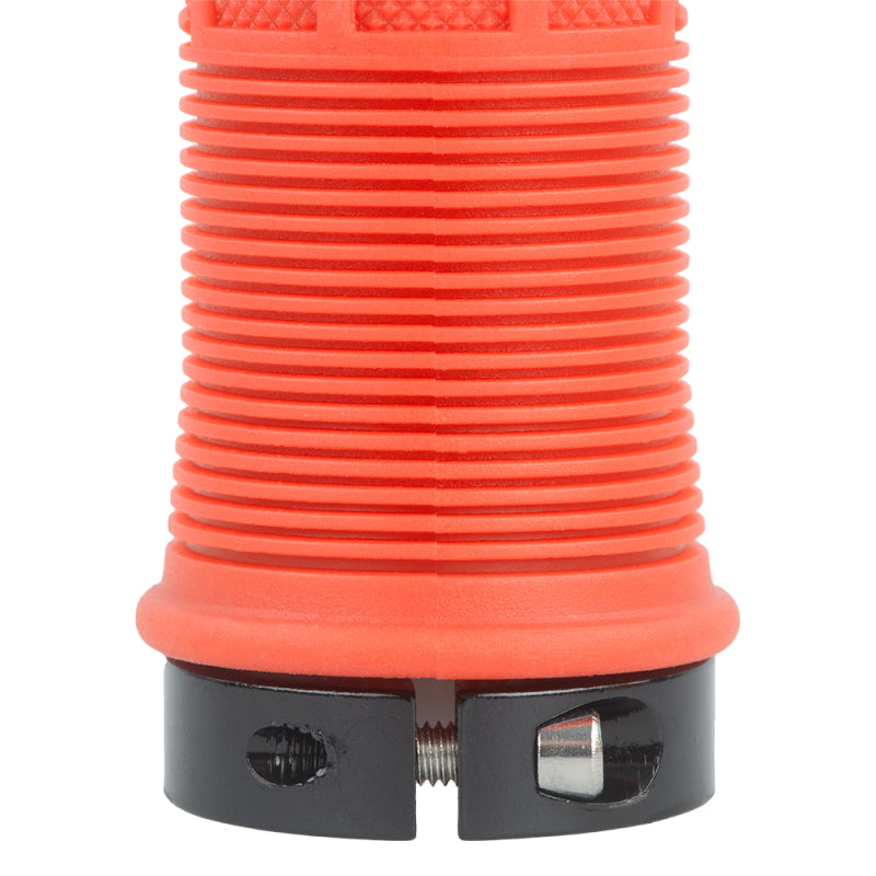 Load image into Gallery viewer, Oxford Driver Lock-On Grips Orange - Webbed Grip

