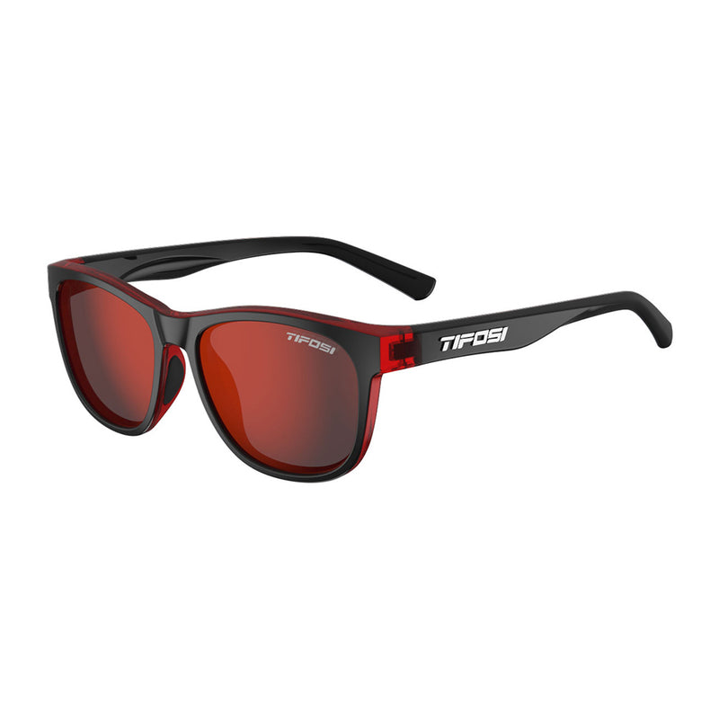 Load image into Gallery viewer, Tifosi Swank Crimson/Onyx, Smoke Red Lens
