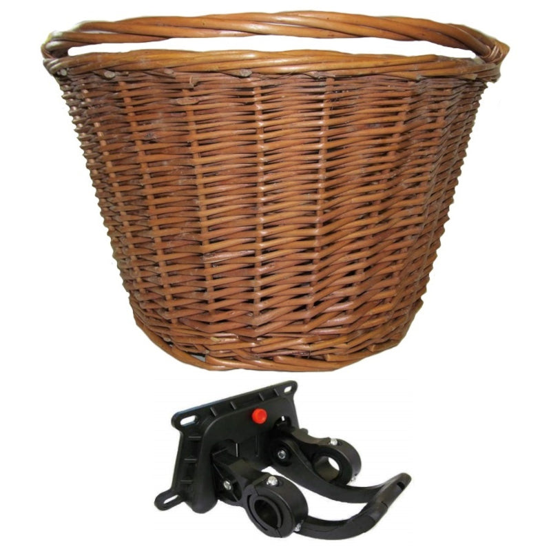 Load image into Gallery viewer, Cane Basket with QR Bracket - With Bracket

