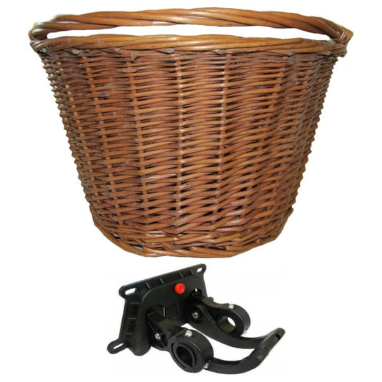 Cane Basket with QR Bracket - With Bracket
