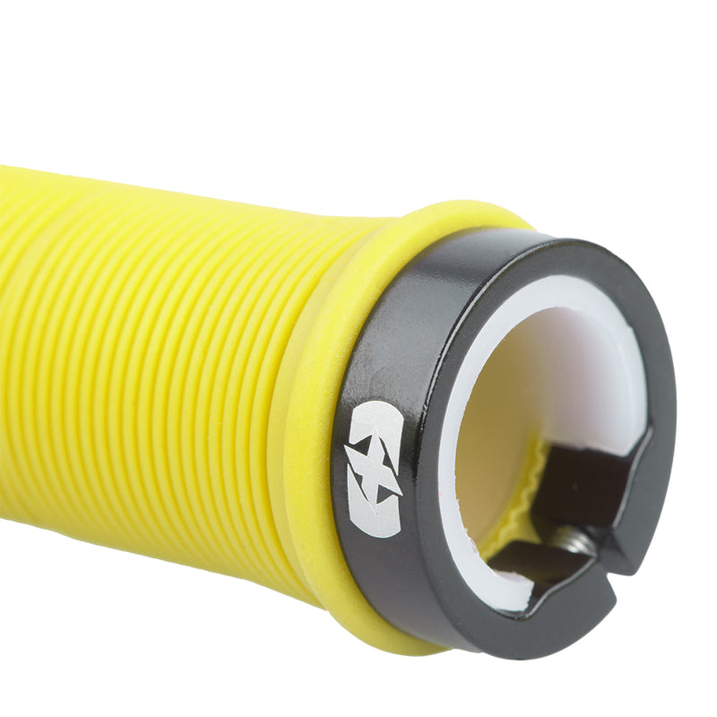 Load image into Gallery viewer, Oxford Driver Lock-On Grips Fluro - Close-Up
