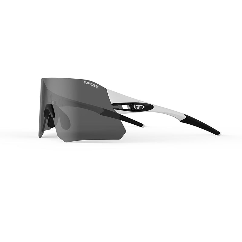 Load image into Gallery viewer, Tifosi Rail White/Black, Smoke/AC Red/Clear Lens
