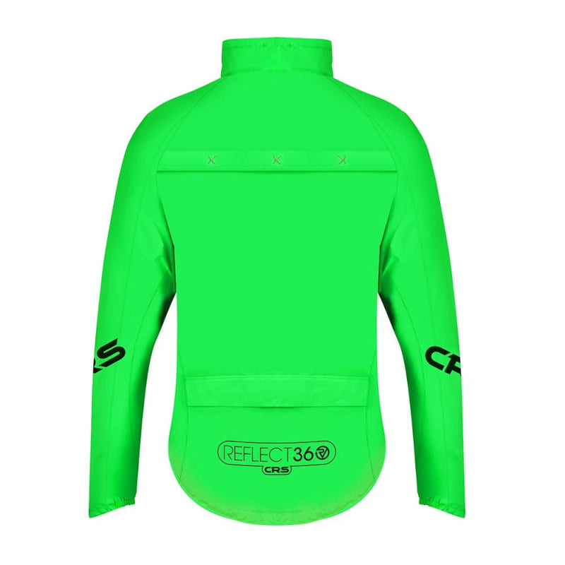 Load image into Gallery viewer, Proviz Reflect360 CRS Men&#39;s Cycling Jacket Green - Rear
