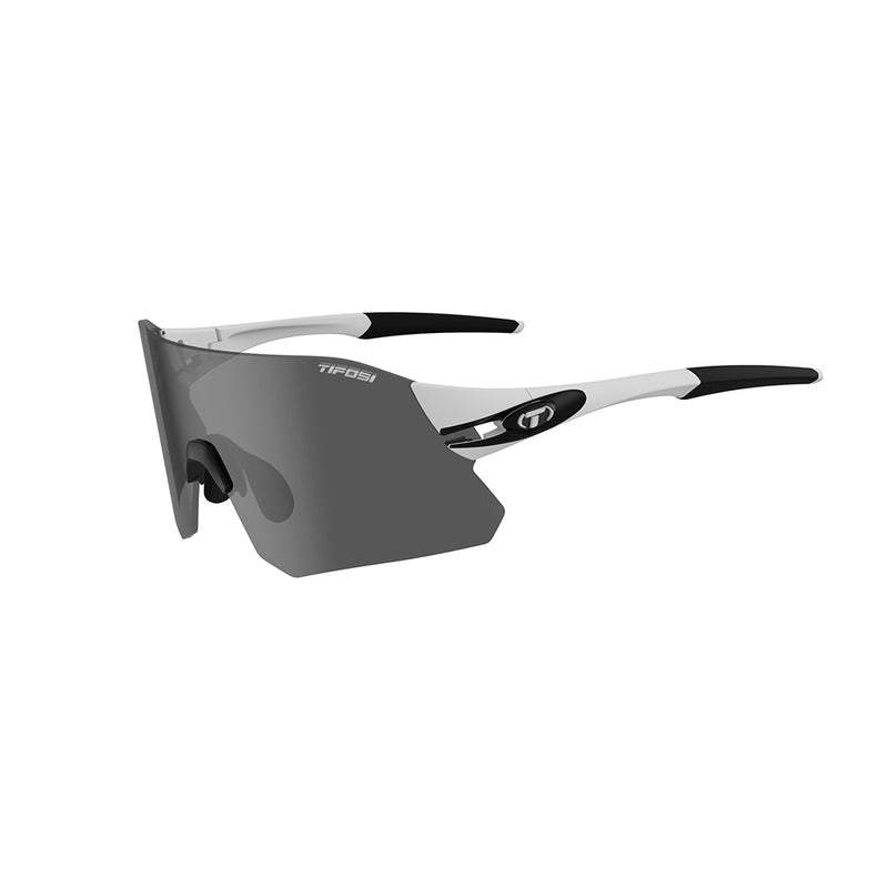 Load image into Gallery viewer, Tifosi Rail White/Black, Smoke/AC Red/Clear Lens
