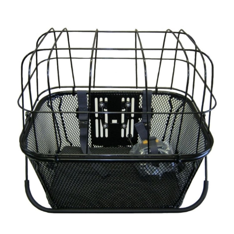 Load image into Gallery viewer, Quick Release Pet Basket with Cover - Front View
