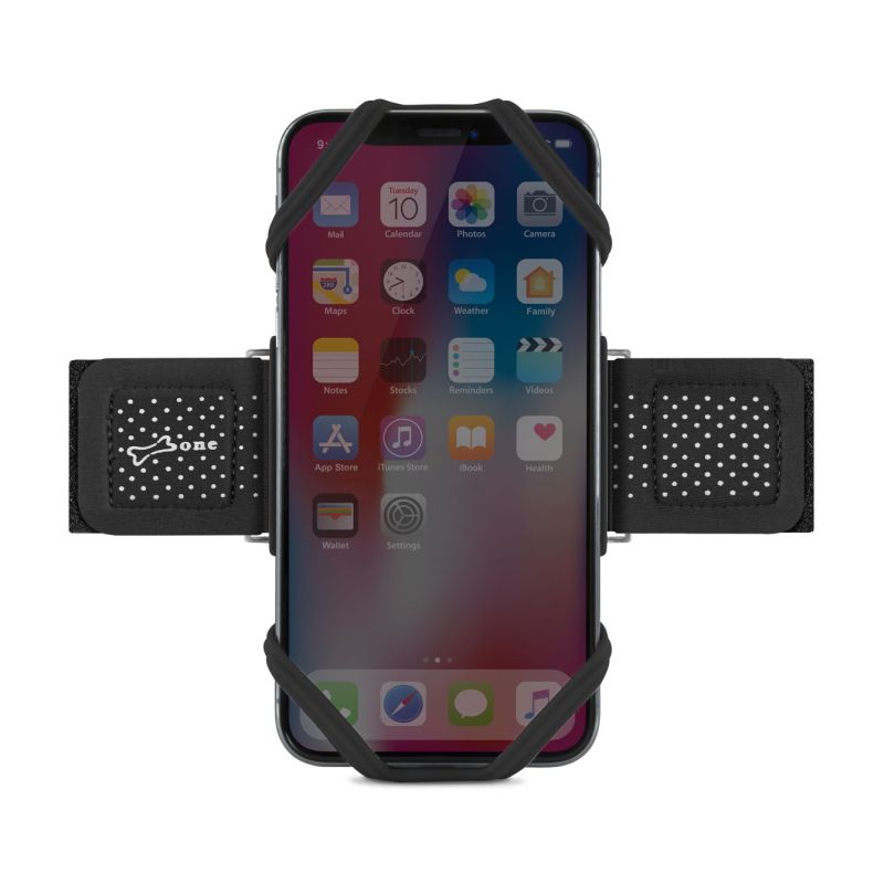 Load image into Gallery viewer, Bone Collection Run Tie Smartphone Holder Armband Black - 7
