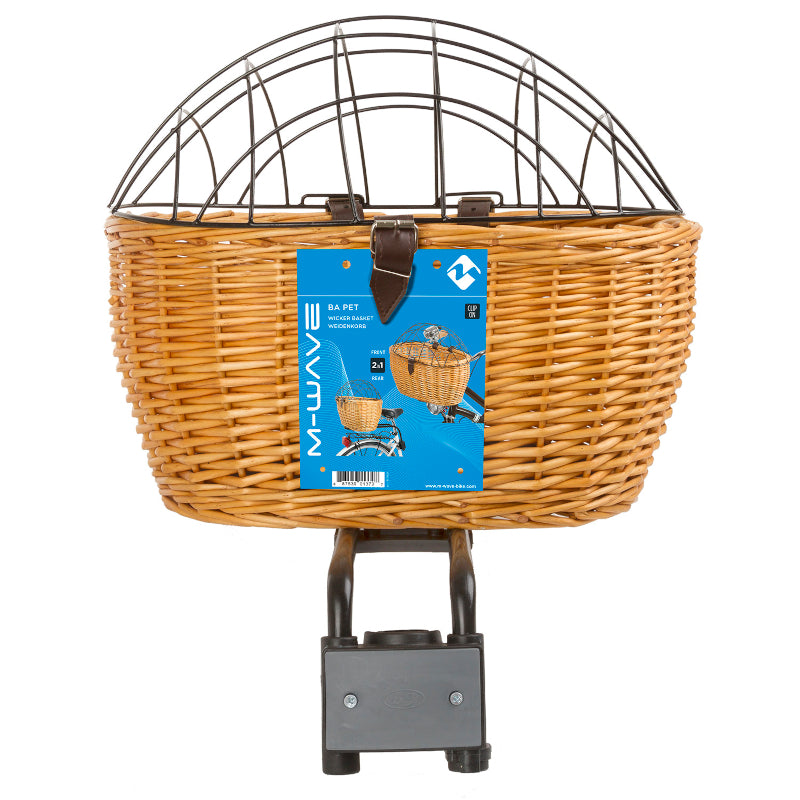 Load image into Gallery viewer, M-Wave Wicker Pet Basket with Cover - Rear
