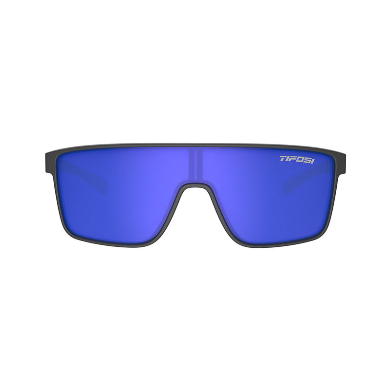 Load image into Gallery viewer, Tifosi Sanctum Sunglasses Matte Gunmetal with Cobalt Blue Mirror Lens
