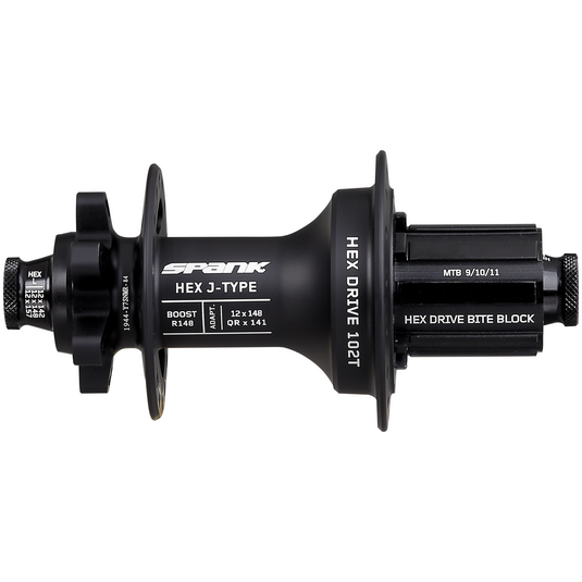 Spank Rear Hex Drive J-Type Hub Boost