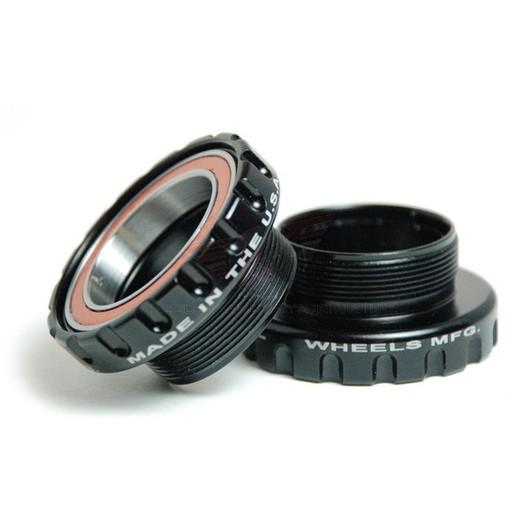 Load image into Gallery viewer, Threaded to 30mm Angular Contact BB - Black
